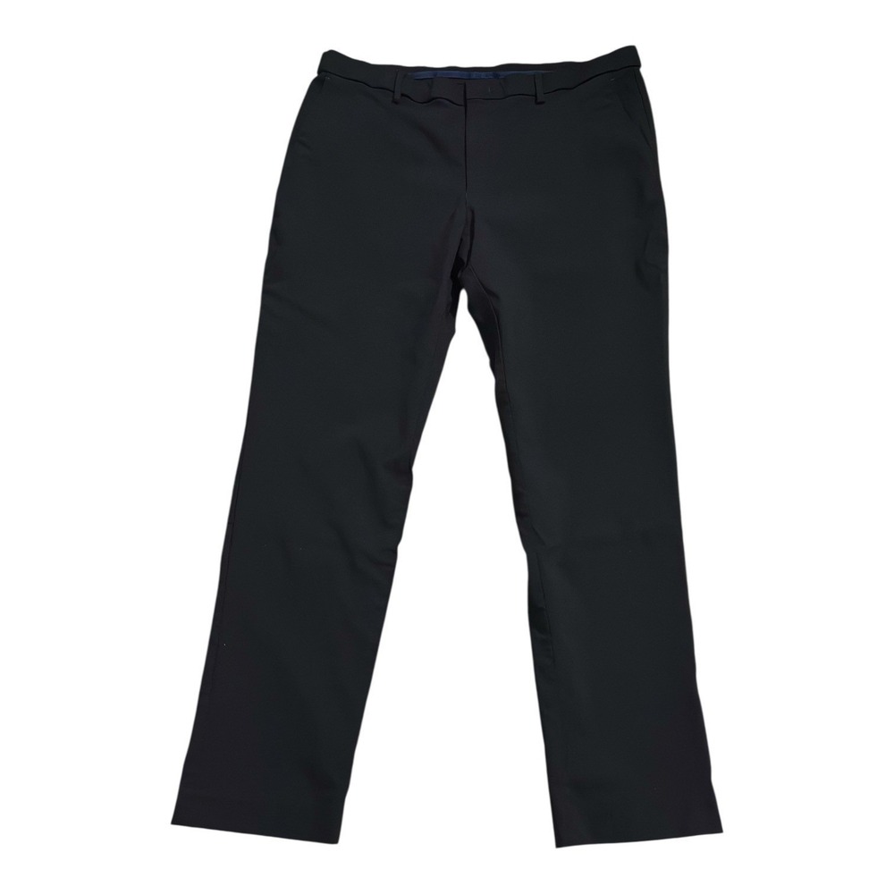 Tommy Hilfiger Black Dress Pants Flat Front Straight Leg Men's Size 38W x 32L